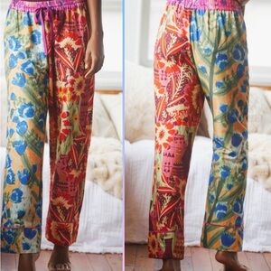 Anthropologie X Roeqiya Fris Flower Bloom Pajama Pant Size Medium